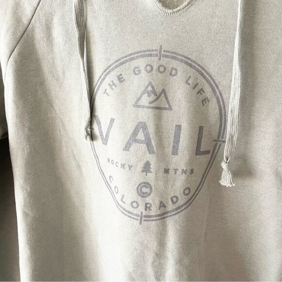 Vail Colorado Sweatshirt Hoodie Long Sleeve Women’s size XS Green - Picture 2 of 7